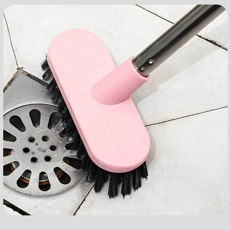 Long Handle Toilet Brush - Durable Bathroom Cleaning Brush with Stiff Bristles for Tough Stain Removal