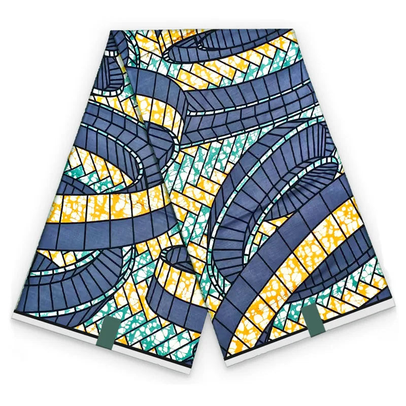 2026 African Ankara Wax Print Fabric - 100% Cotton Soft High Quality Original Real Wax Fabric for Party Dresses HH101