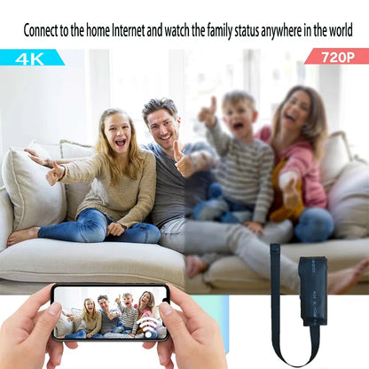 4K HD Mini WiFi Camera - Remote Viewing Motion Detection DIY Home Monitoring Camera