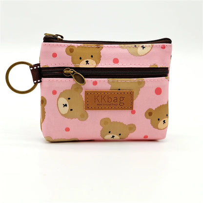 Cute Animal Zipper Wallet - Cartoon Coin Purse, Lightweight Money Bag, Key & Card Holder for Women and Students