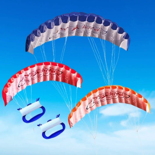 Beginner Kitesurf Dual Line Power Kite - Parafoil Beach Stunt Kite for Surfing and Outdoor Sports