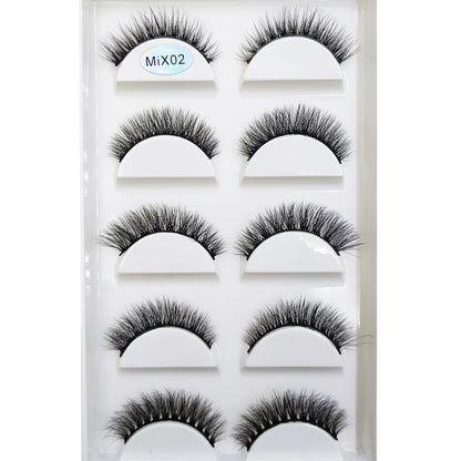 38 Styles 5 Pairs 3D Mink False Eyelashes – Natural Fake Lashes Makeup Beauty Tools