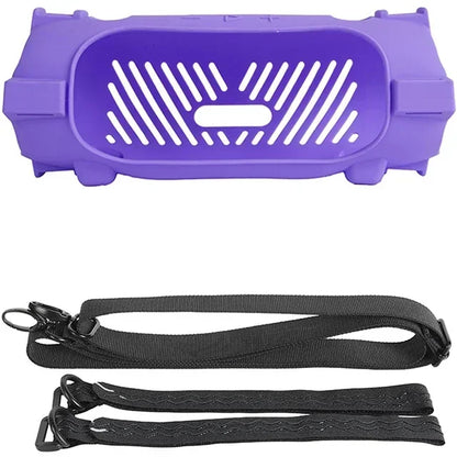 Silicone Case for JBL Charge 6 - Soft Protective Cover with Strap & Carabiner