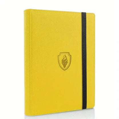 9-Pocket Card Binder – 360 Trading Card Holder Book with Premium PU Cover, Zip Binder for Cards, Durable Side Loading