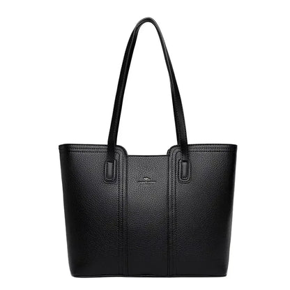 Luxury Women’s Leather Handbag – Large Capacity Shoulder & Crossbody Designer Bag