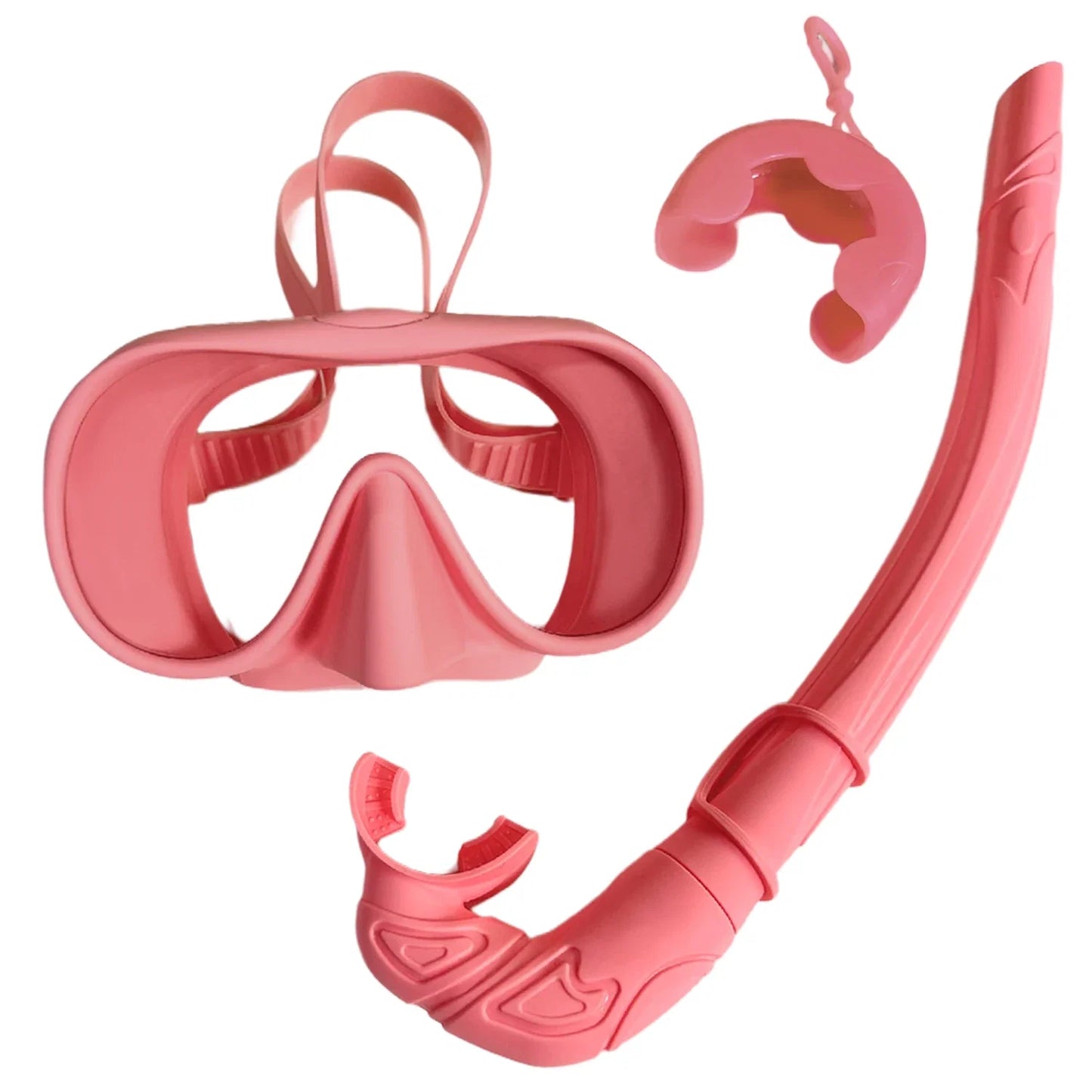 Soft Silicone Diving Snorkel - Portable Foldable Adult Snorkeling Gear for Freediving, Spearfishing & Swimming