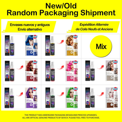 Halloween Hair Color Spray - Washable Temporary Hair Dye for DIY Party Styling, One-Time Color & 8 Shades
