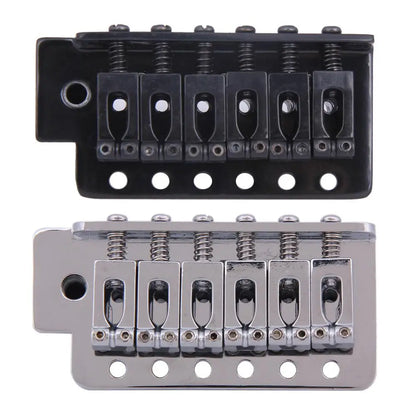 6-String Guitar Bridge Saddle Tailpiece — Tremolo Bridge for Strat SQ ST Electric Guitars, Standard Guitar Accessory