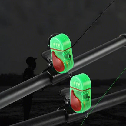 1/2PCS LED Fishing Bite Alarm - Electronic Fish Rod Clip-On Alert Bell with Sound & Light Indicator