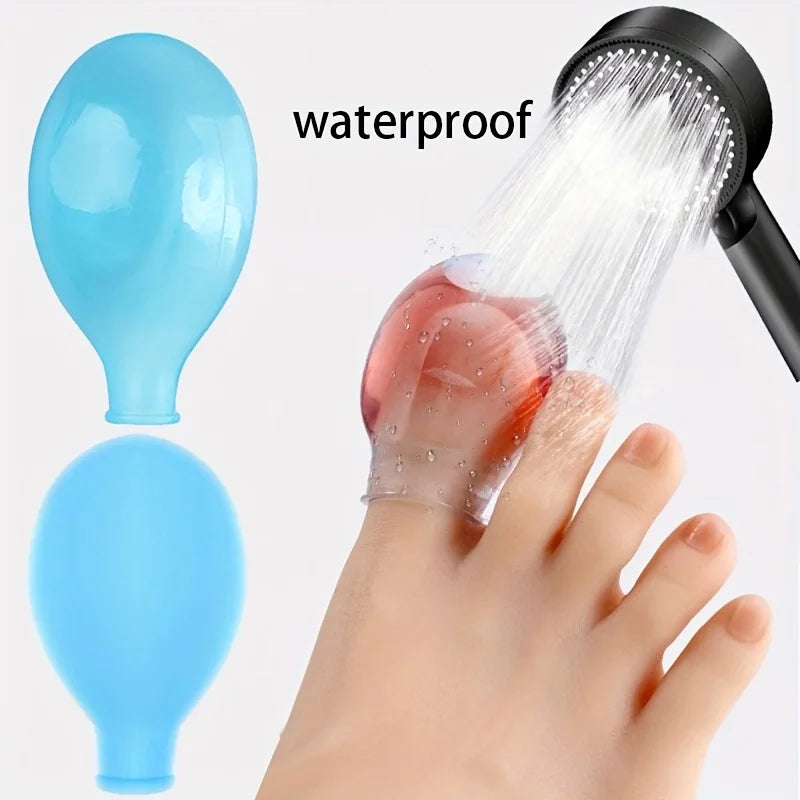 Soft Silicone Toe Sleeves - Protective Toe Caps for Friction Relief, Nail Protection and Foot Care