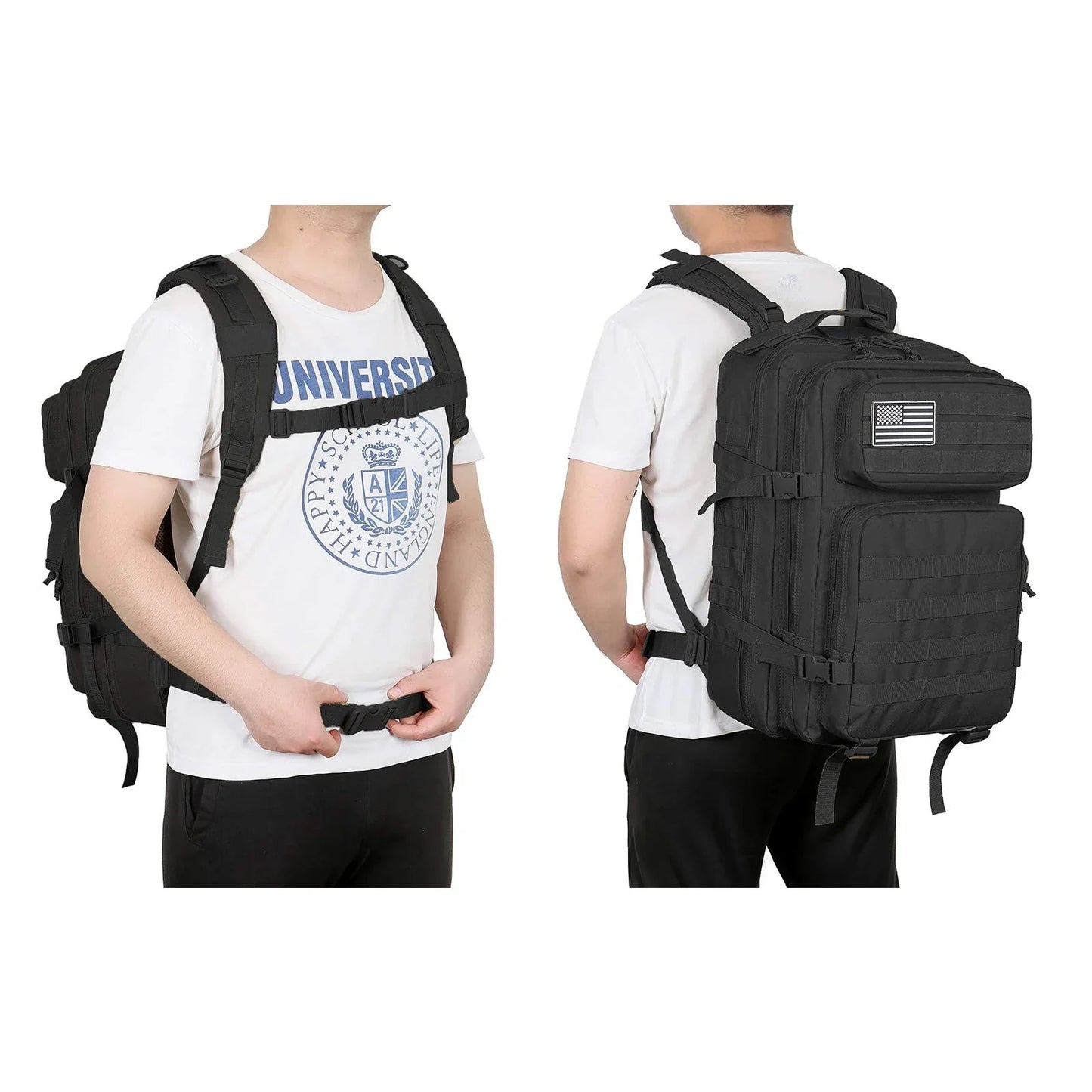 45L Tactical Backpack – Molle Assault Pack for Hiking, Trekking, Camping, Fitness & Daily Use