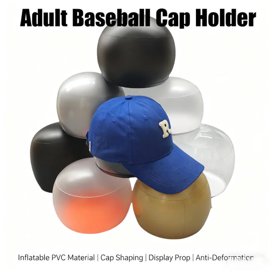 Inflatable Hat Shaper Holder - Baseball Cap Inner Support Display Form for Hat Storage & Shape Protection