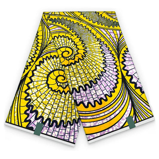 2026 African Ankara Wax Print Fabric - 100% Cotton Soft High Quality Original Real Wax Fabric for Party Dresses HH101