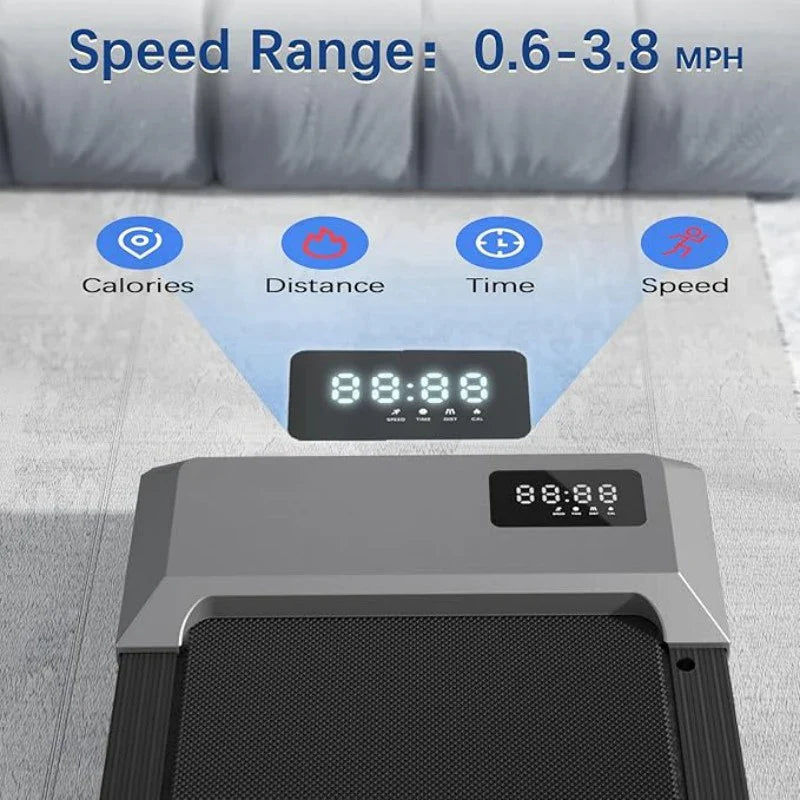 300lbs Home Treadmill – 2.5HP 2-in-1 Walking & Running Pad with LCD Digital Display, Fitness Exercise Machine