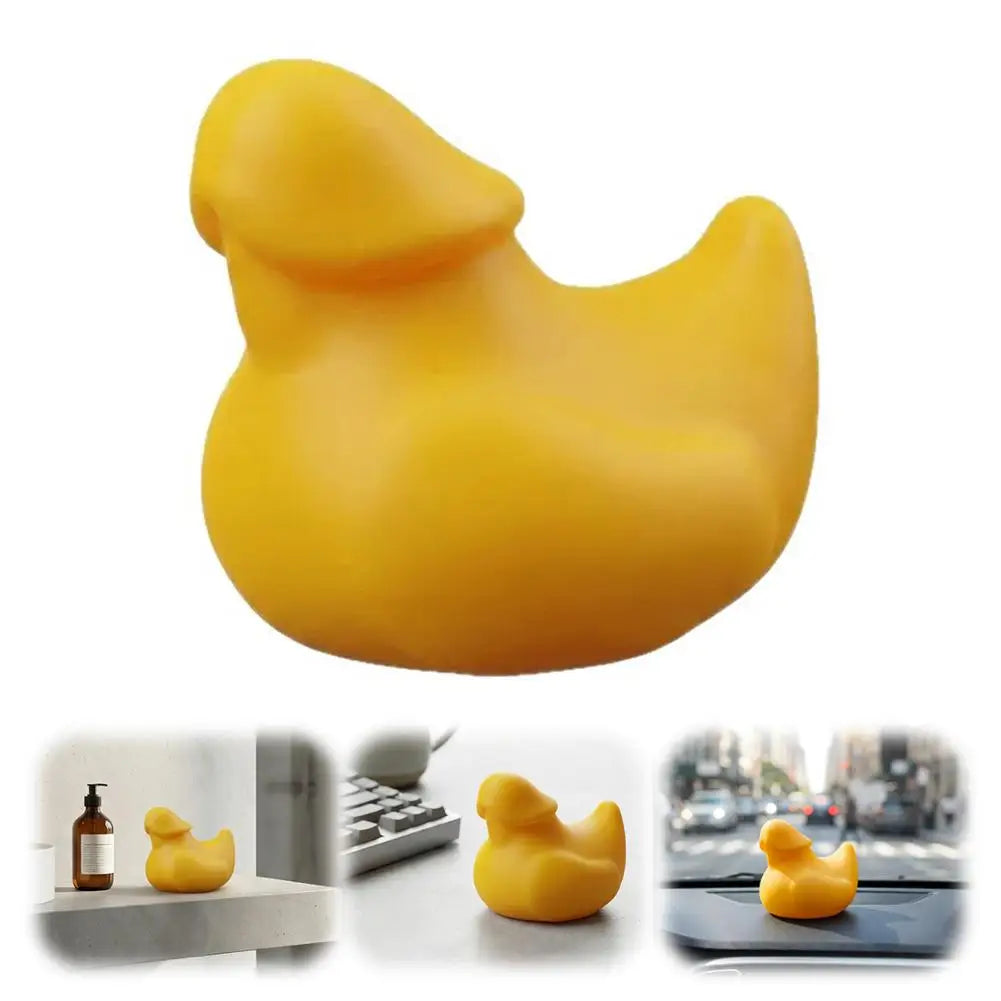 Funny Mini Duck Prank Ornament - Hilarious Gag Gift Figurine for Office Desks and Car Interiors