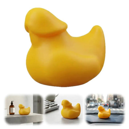 Funny Mini Duck Prank Ornament - Hilarious Gag Gift Figurine for Office Desks and Car Interiors