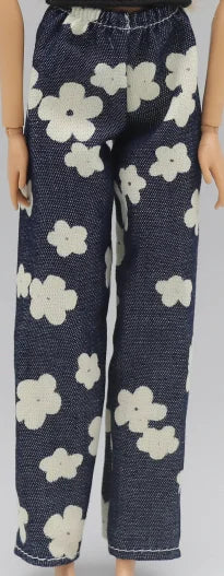 Barbie Doll Claus Outfit Set - 30cm 1/6 Scale T-Shirt & Elastic Pants Daily Wear Accessories