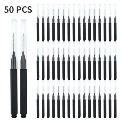 5/10/50PCS Mini Eyebrow & Lash Brushes – Disposable Bendable Brow Perm & Micro Eyelash Applicator Tools