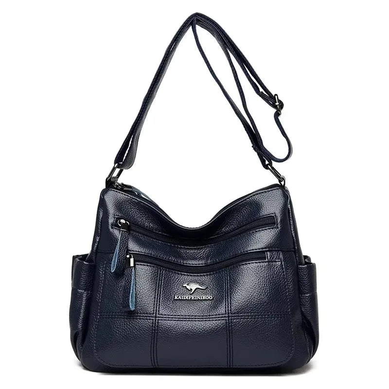 Luxury Women’s Leather Handbag – Large Capacity Shoulder & Crossbody Designer Bag