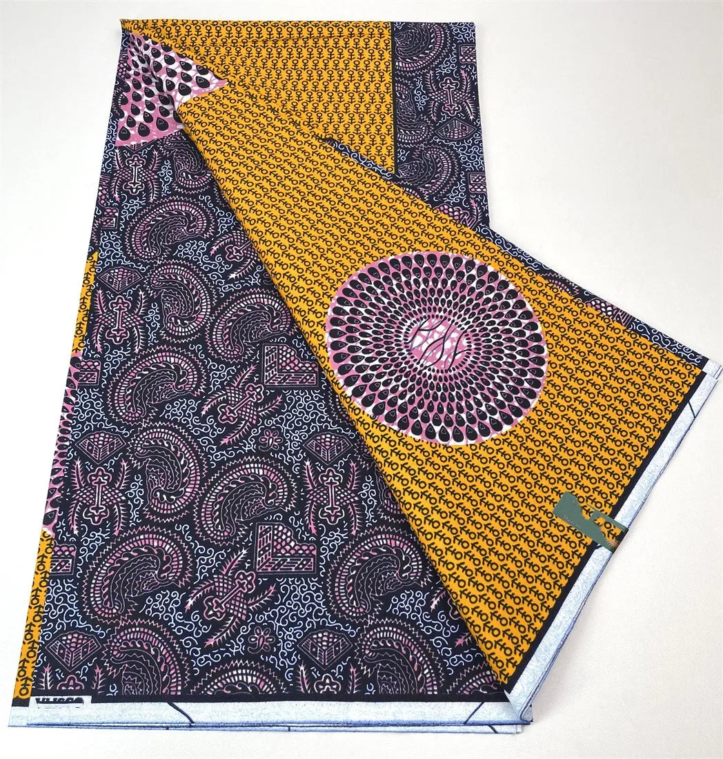 Latest Style Ankara Wax Print Fabric - 100% Cotton High Quality Soft African Real Wax Material