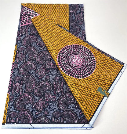 Latest Style Ankara Wax Print Fabric - 100% Cotton High Quality Soft African Real Wax Material