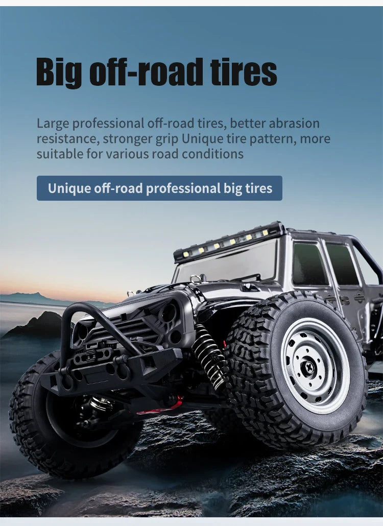 ZWN 1:16 4WD RC Monster Truck – 70KM/H High-Speed Drift Remote Control Car with LED for Kids, vs Wltoys 144001