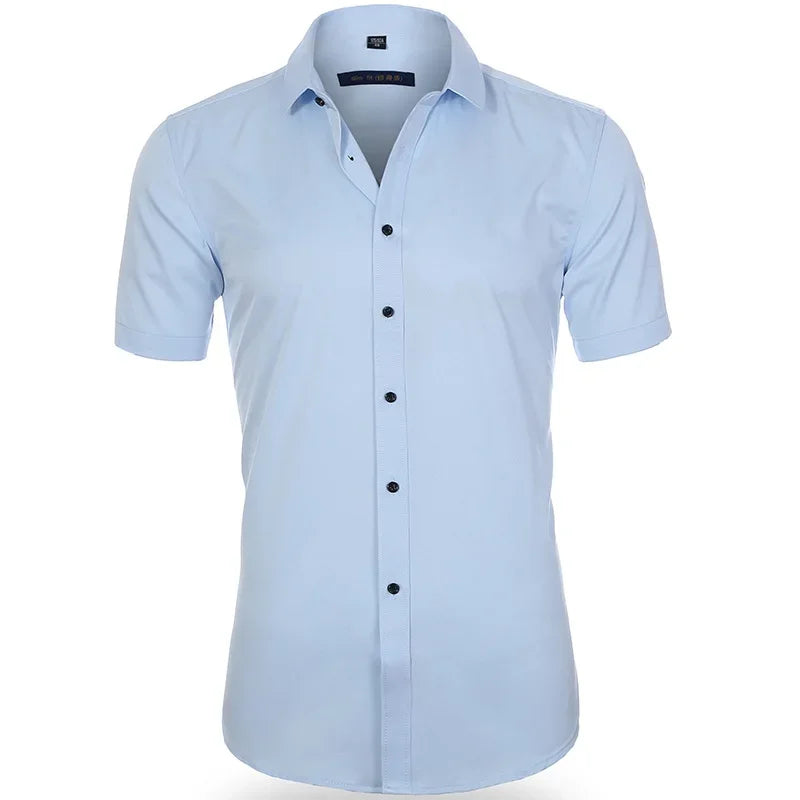 Men’s Slim Fit Dress Shirt - Long Sleeve Business Casual Formal Shirt for Spring Office & Elegant Wear
