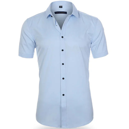 Men’s Slim Fit Dress Shirt - Long Sleeve Business Casual Formal Shirt for Spring Office & Elegant Wear