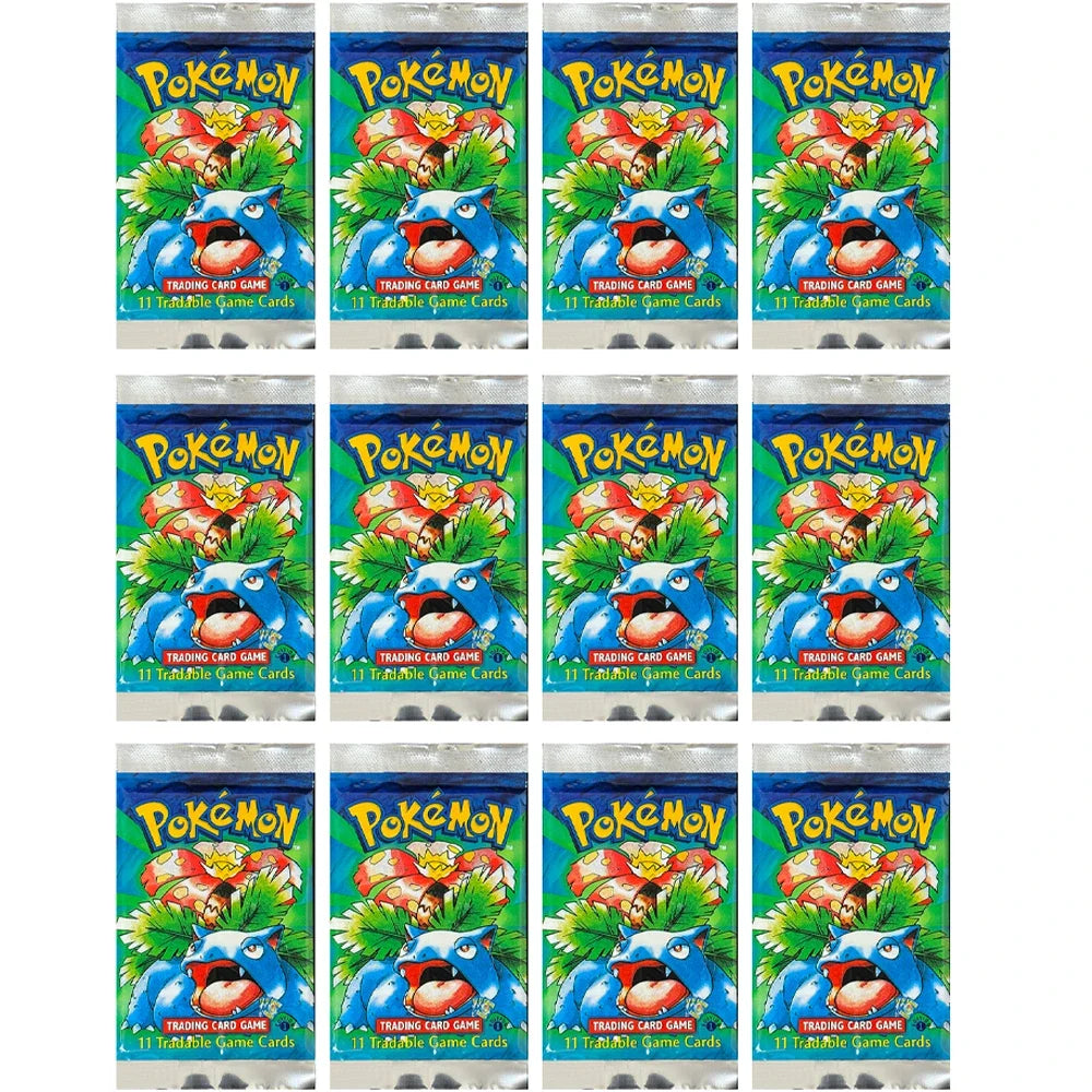 Pokémon Booster Packs Base Fossil Jungle - 11 Cards Per Pack & 36 Pack Booster Box Proxy Game Cards Collection