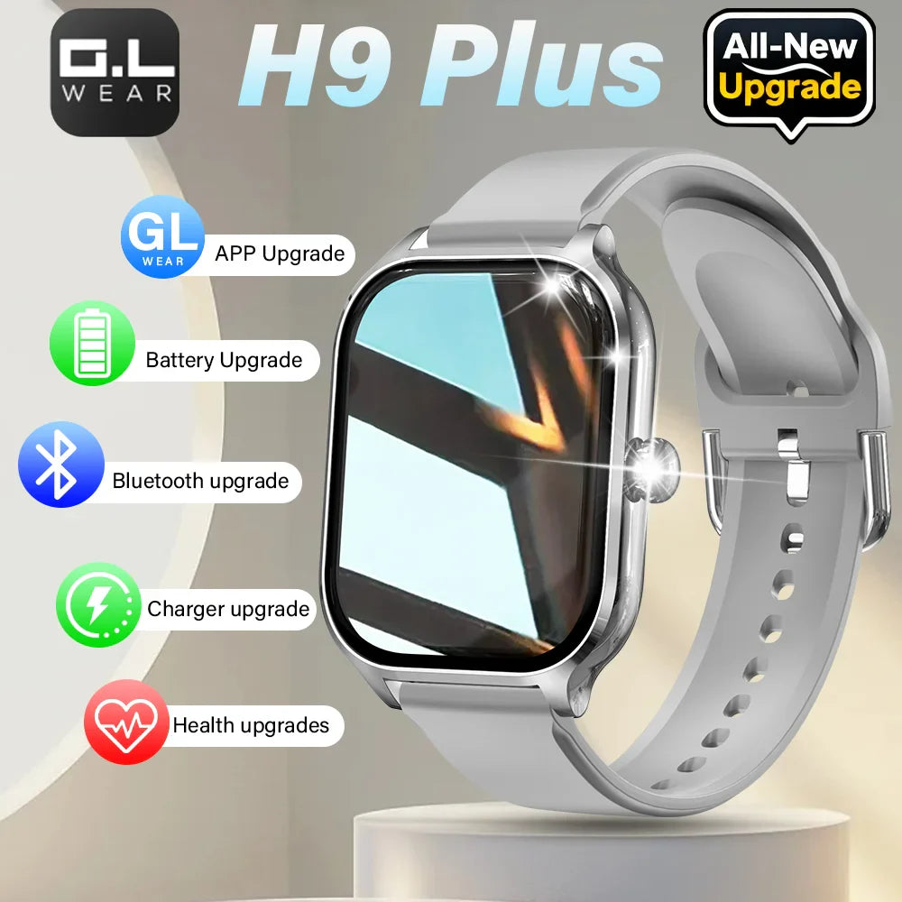 LAXASFIT 2025 Smartwatch – Bluetooth Call, Message Reminder, 24-Hour Health Monitoring, Fitness Smart Watch Gift for Men & Women