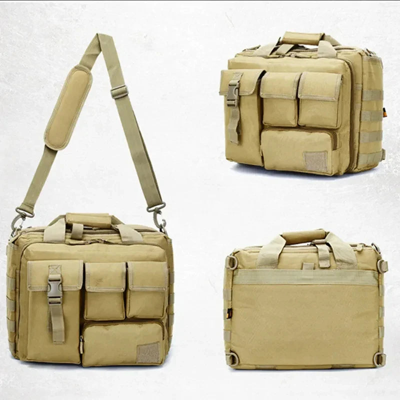 Tactical Molle Backpack – Multifunction Nylon Messenger Bag, Laptop Briefcase & Outdoor Climbing Shoulder Bag