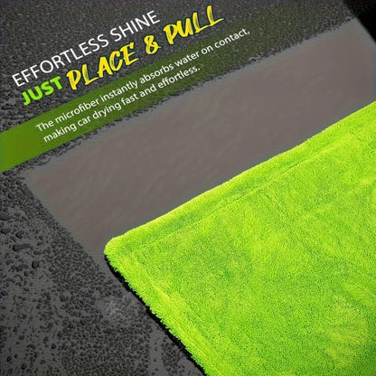 1000GSM Double-Sided Microfiber Car Drying Towel for SUV & Truck – High Absorbency Scratch-Free Cloth with Twisted Yarn Technology