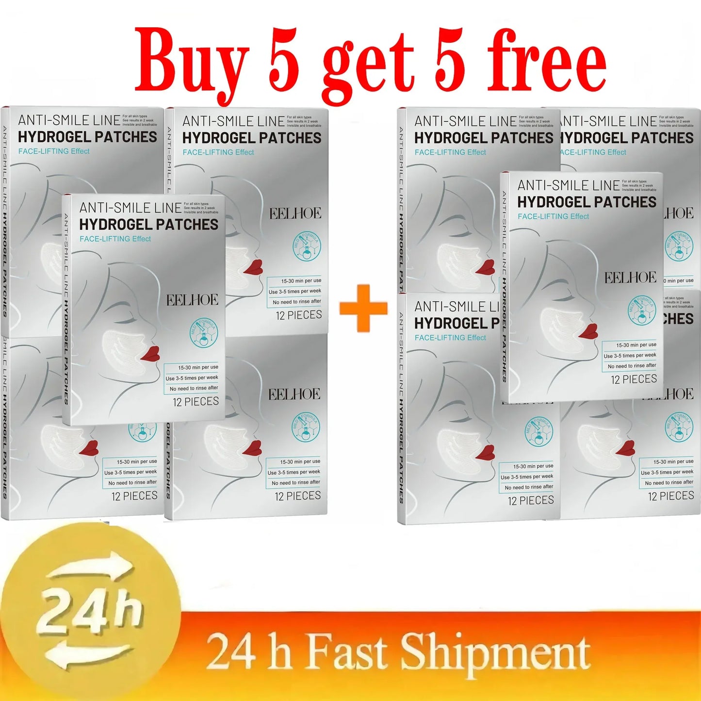 Hydrocrystalline Firming Face Patch – Anti-Aging, Lifting, Sagging & Deep Nourishing Korean Skin Care