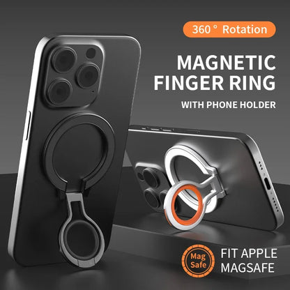 MagSafe Magnetic Finger Ring Holder - Phone Grip Stand Mount for iPhone 12/13 Pro Max Mini Smartphone Accessories