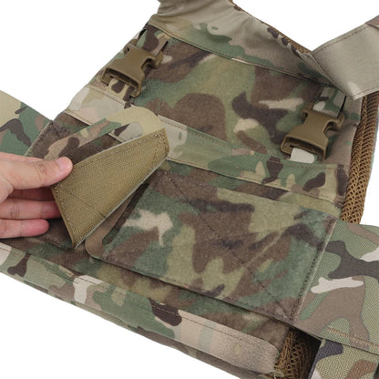 FCPC Tactical Vest Ferro – Lightweight Folding Airsoft Plate Carrier with Breathable Design, Portable Hunting Mag Pouch & Army Equipment