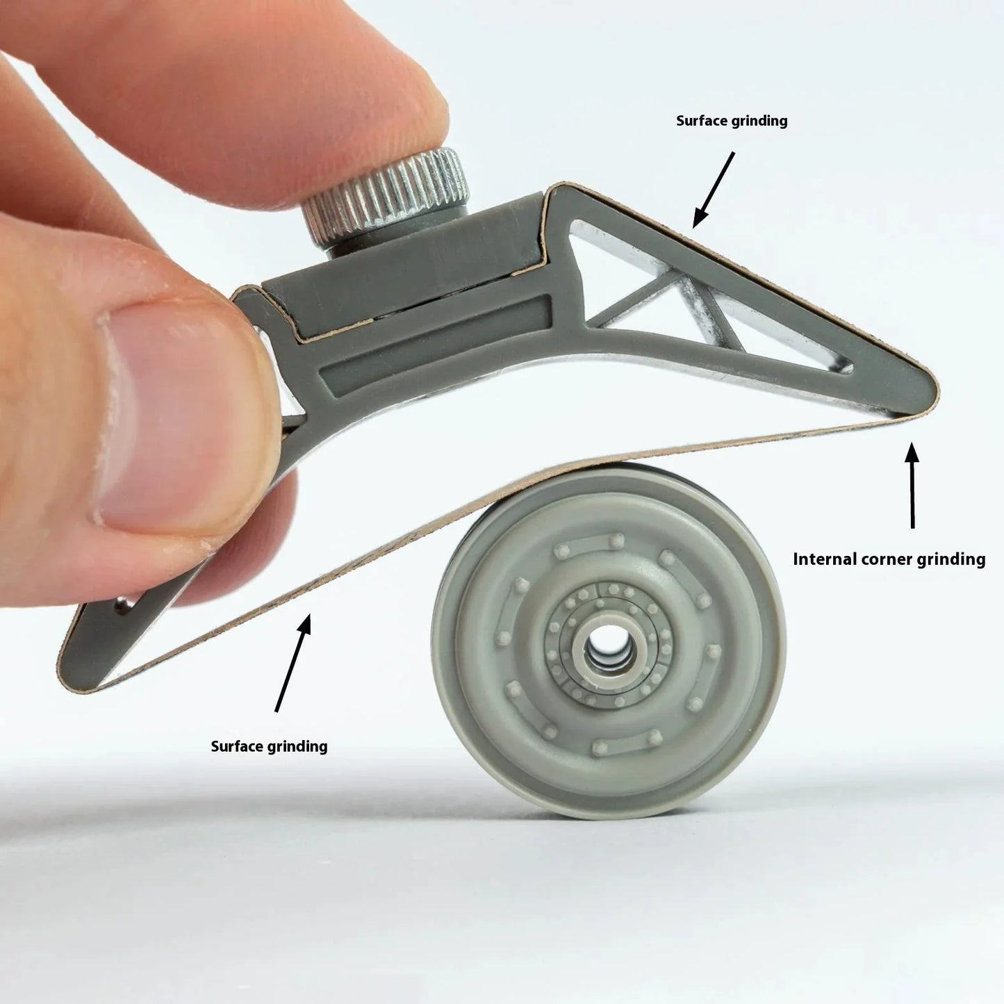 Precision Curved Grinding Tool Set - Durable Resin Polishing & Detail Finishing Accessories for Model Crafting