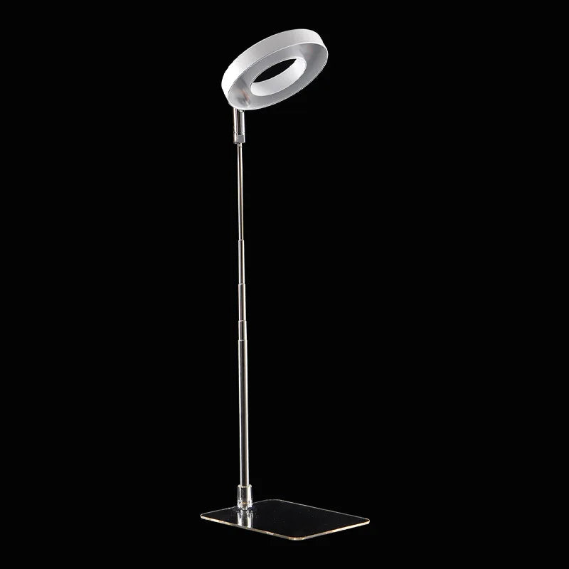 LED Indoor Angel Ring Plant Growth Light - USB 5V with On/Off Timer - Retractable Height Full Spectrum Simulated Sunlight