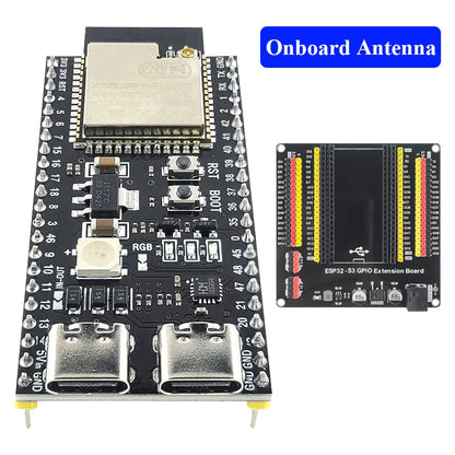 ESP32-S3 Development Board Kit – 2.4GHz WiFi & Bluetooth Module with Expansion Adapter, Type-C Interface (ESP32-S3-1 N8R2 N16R8 44-Pin)