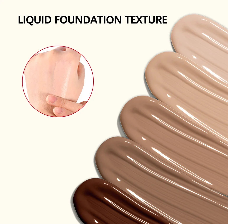 Turn Up The Base Blurring Foundation – Long-Lasting, Oil-Control Matte Face Makeup Cosmetics