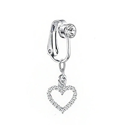 Faux Snake Belly Ring – Fake Clip-On Umbilical Navel Piercing, Belly Button & Cartilage Body Jewelry