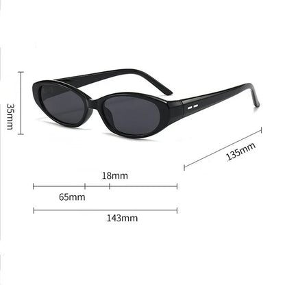 Retro Oval Sunglasses for Women & Men - Y2K Cat Eye UV400 Outdoor Sports Eyewear for Hiking & Cycling