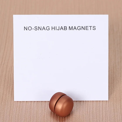 WLP Magnetic Hijab Clips - Solid Color Round Strong Magnet Pins for Silk Scarves Shawls Turban Accessories