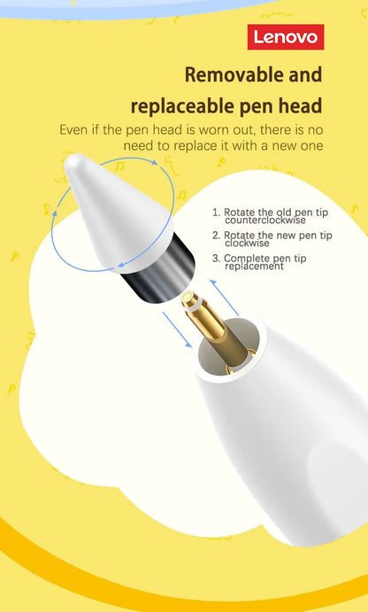 Lenovo Thinkplus BP16 Universal Stylus Pen – Touch Screen Pen for iOS, Android, Windows Tablets & Phones