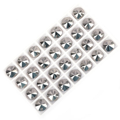 Crystal Rhinestone Flatback Beads - AB Round Shell Gems for DIY Crafts, Clothing & Wedding Decoration