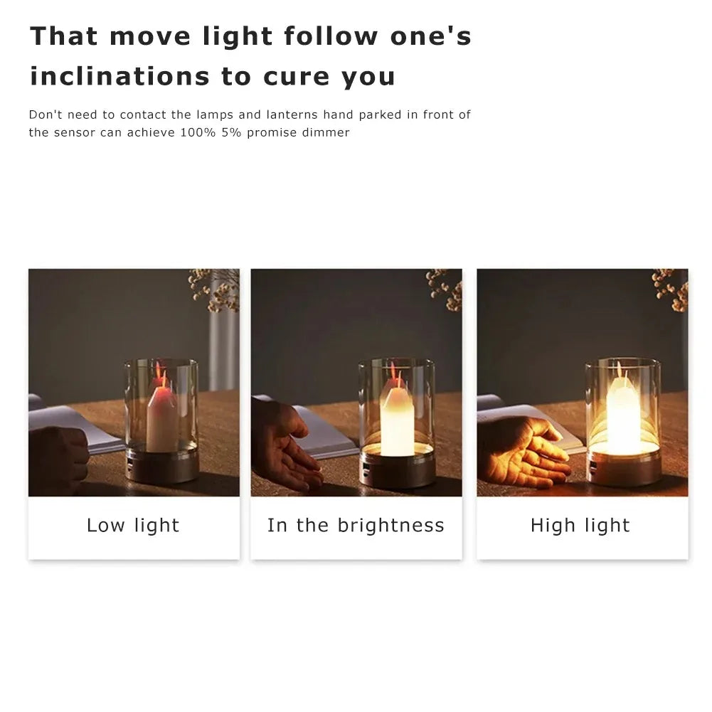 GGbingo LED Night Light – PIR Motion Sensor Candlelight with USB Charging & Auto Switch