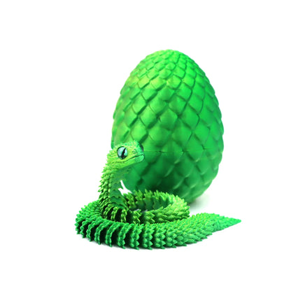 3D Printed Snake Egg Toys – Rotating Articulating Desktop Decorations & Anime-Inspired Home Decor Figures