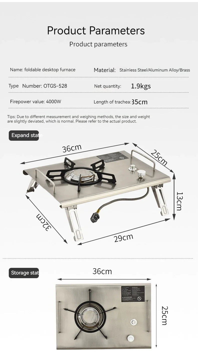 Lohascamping Folding Camping IGT Table – Lightweight Portable Roll Table with Adjustable Legs for BBQ, Desktop Burner & Backpacking