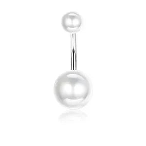 Drperfect 316L Stainless Steel Belly Button Ring – Surgical Steel Navel Piercing Jewelry for Women