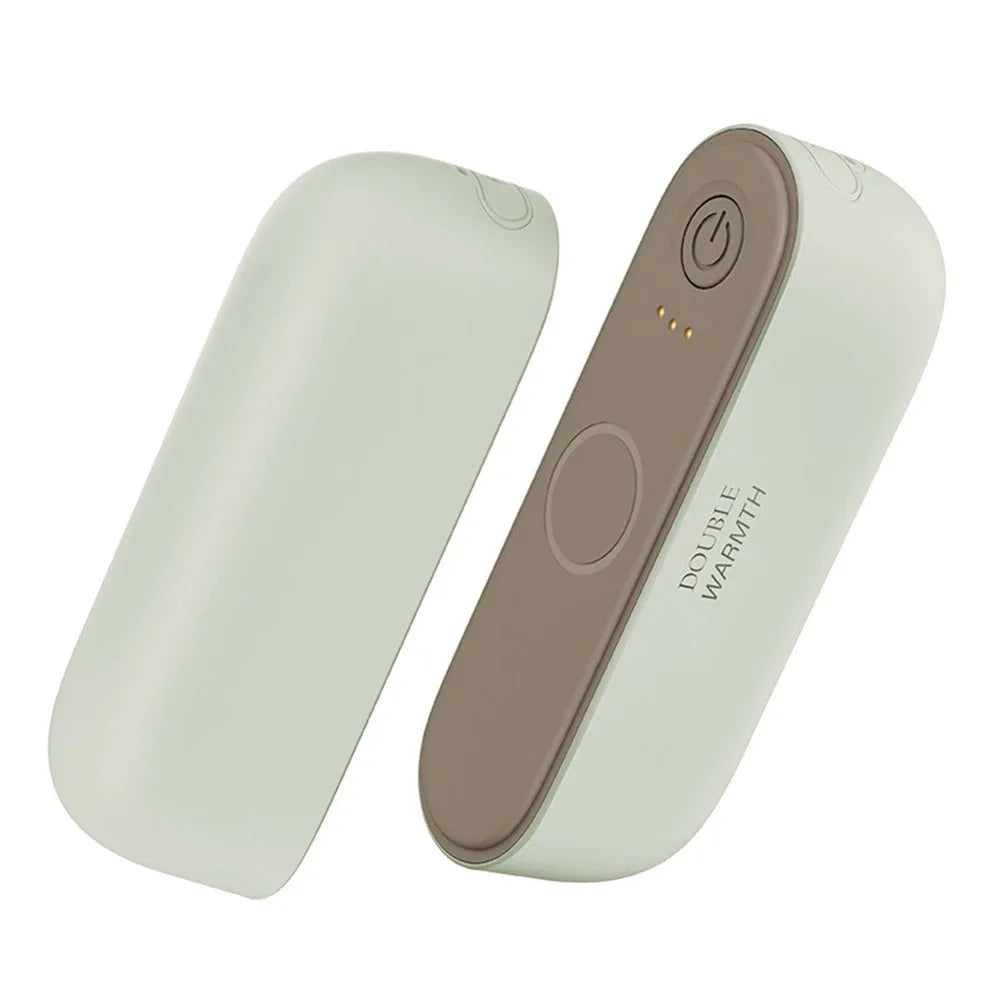 2-in-1 Portable Magnetic Rechargeable Hand Warmer – Compact Electric Pocket Heater for Outdoors & Tech Gifts