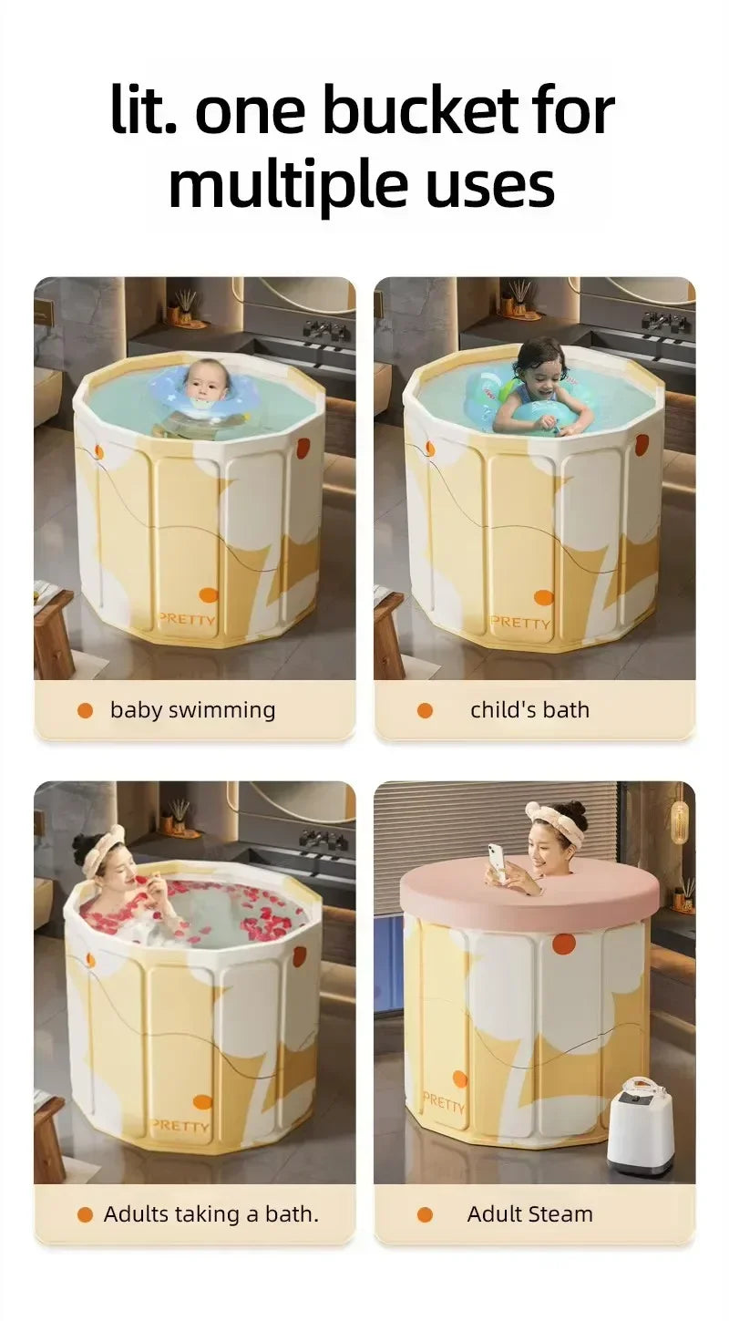 Foldable Baby Bath Tub – Newborn Set for Hot & Ice Bath, Foot Spa, Outdoor Camping, Vehicle-Mounted & Pet Use